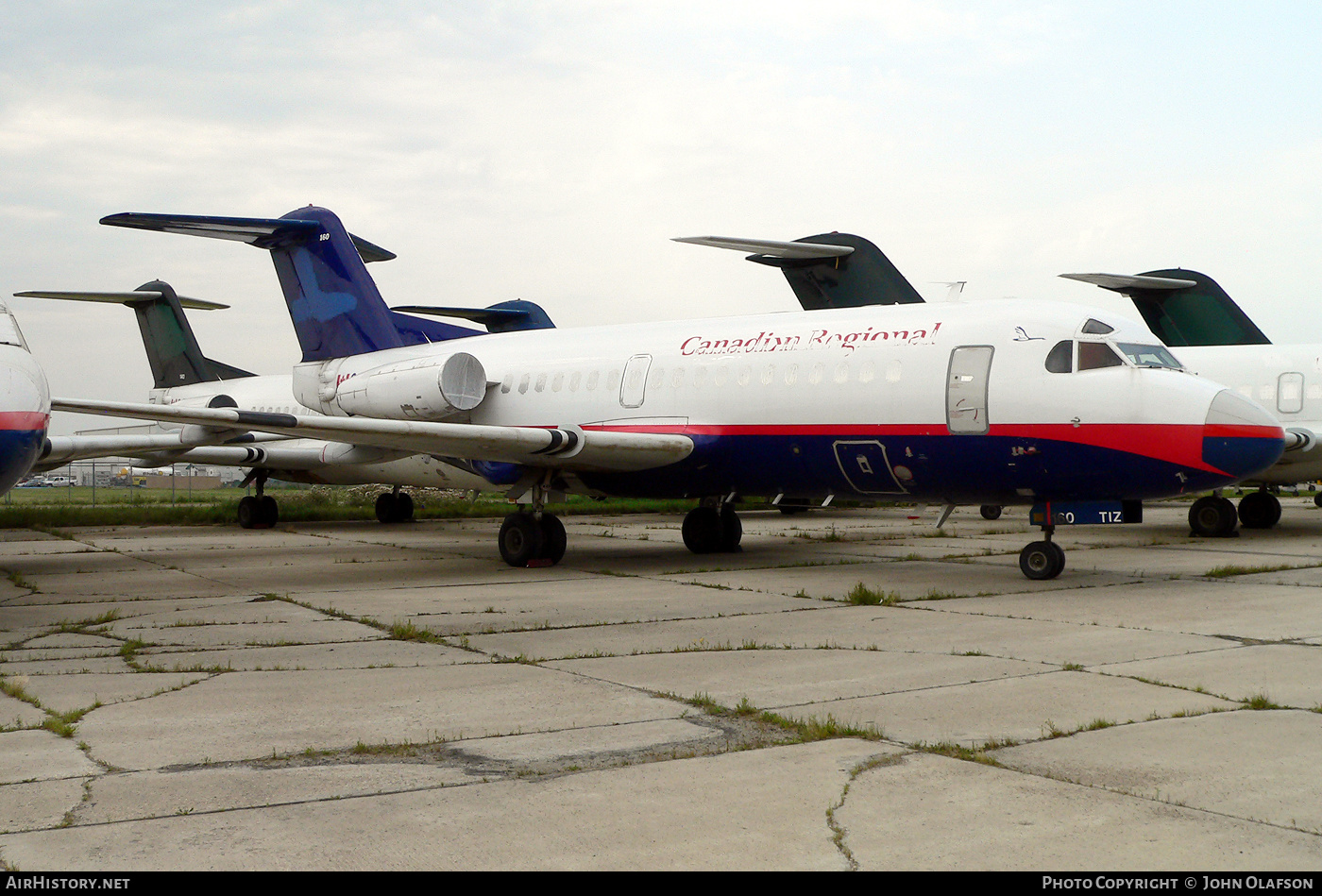 Aircraft Photo of C-GTIZ | Fokker F28-1000C Fellowship | Canadian Regional Airlines | AirHistory.net #283880