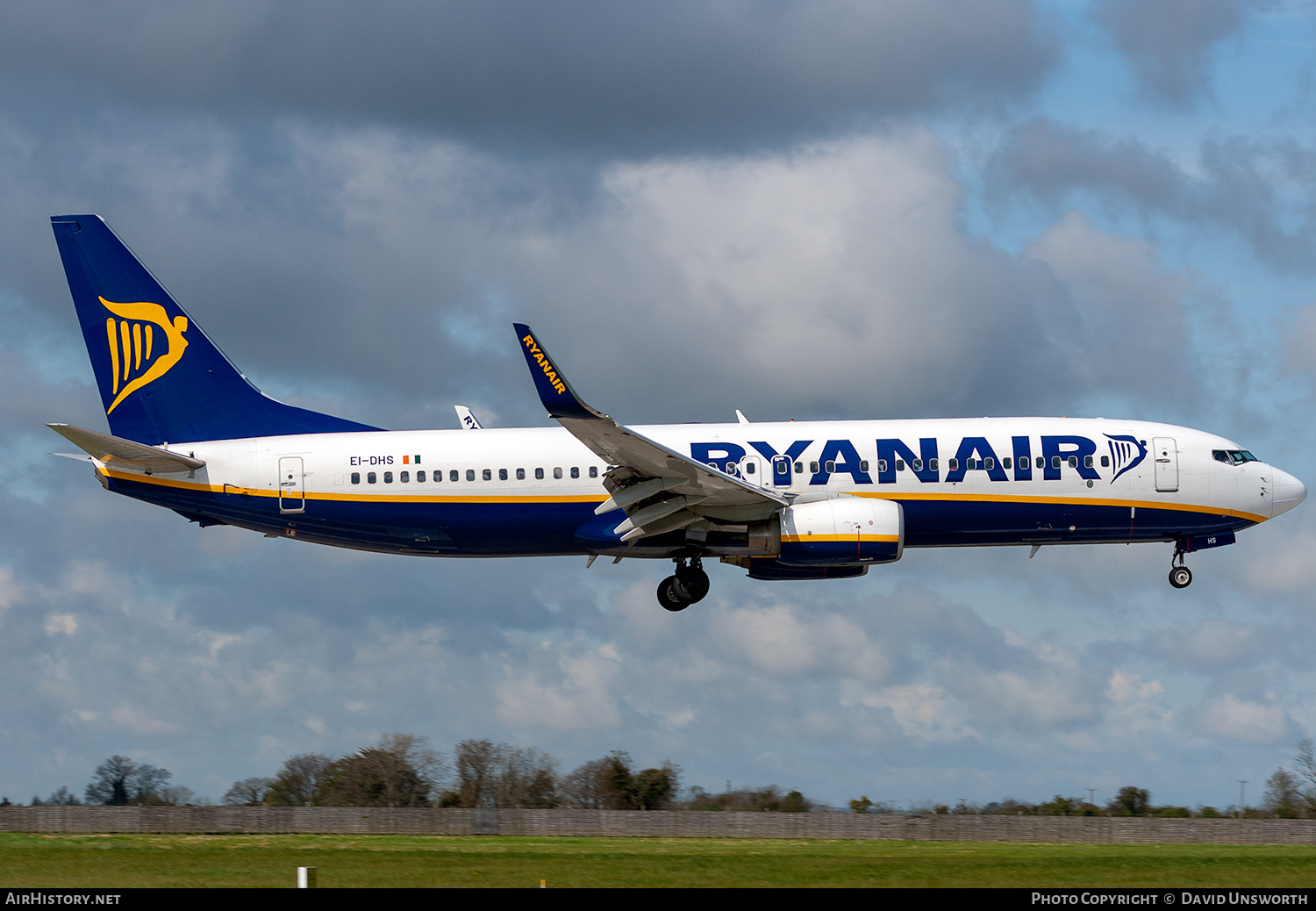 Aircraft Photo of EI-DHS | Boeing 737-8AS | Ryanair | AirHistory.net #283908