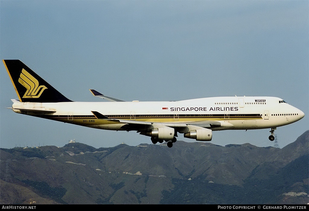 Aircraft Photo of 9V-SMQ | Boeing 747-412 | Singapore Airlines | AirHistory.net #283960