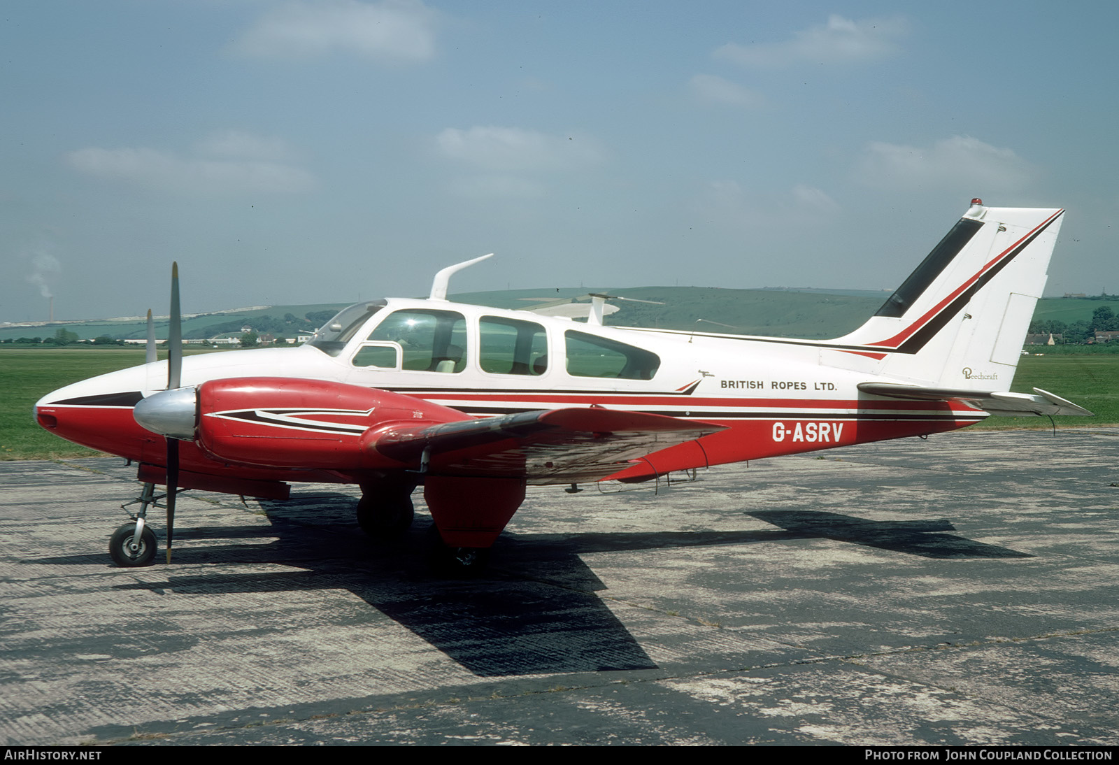 Aircraft Photo of G-ASRV | Beech 95-B55 Baron | British Ropes | AirHistory.net #284034