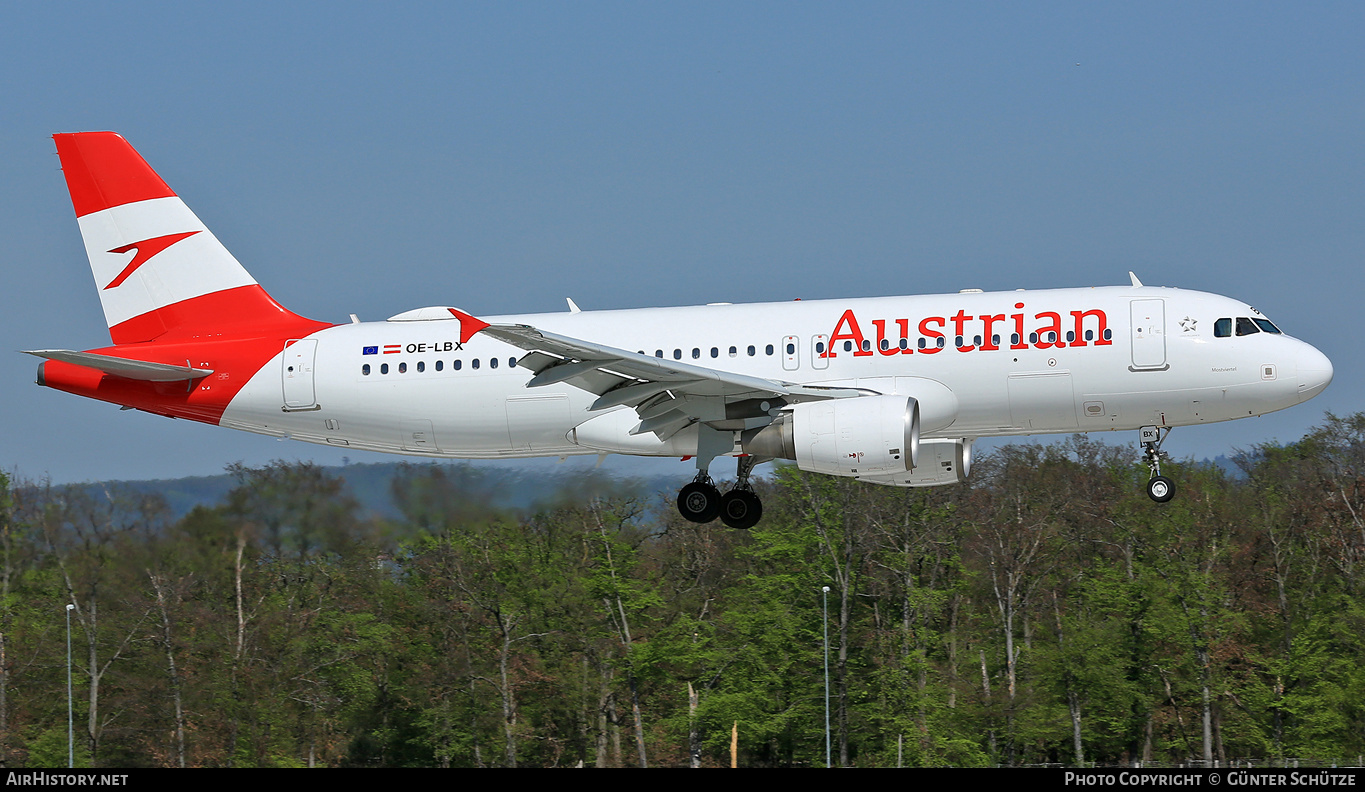 Aircraft Photo of OE-LBX | Airbus A320-214 | Austrian Airlines | AirHistory.net #284044