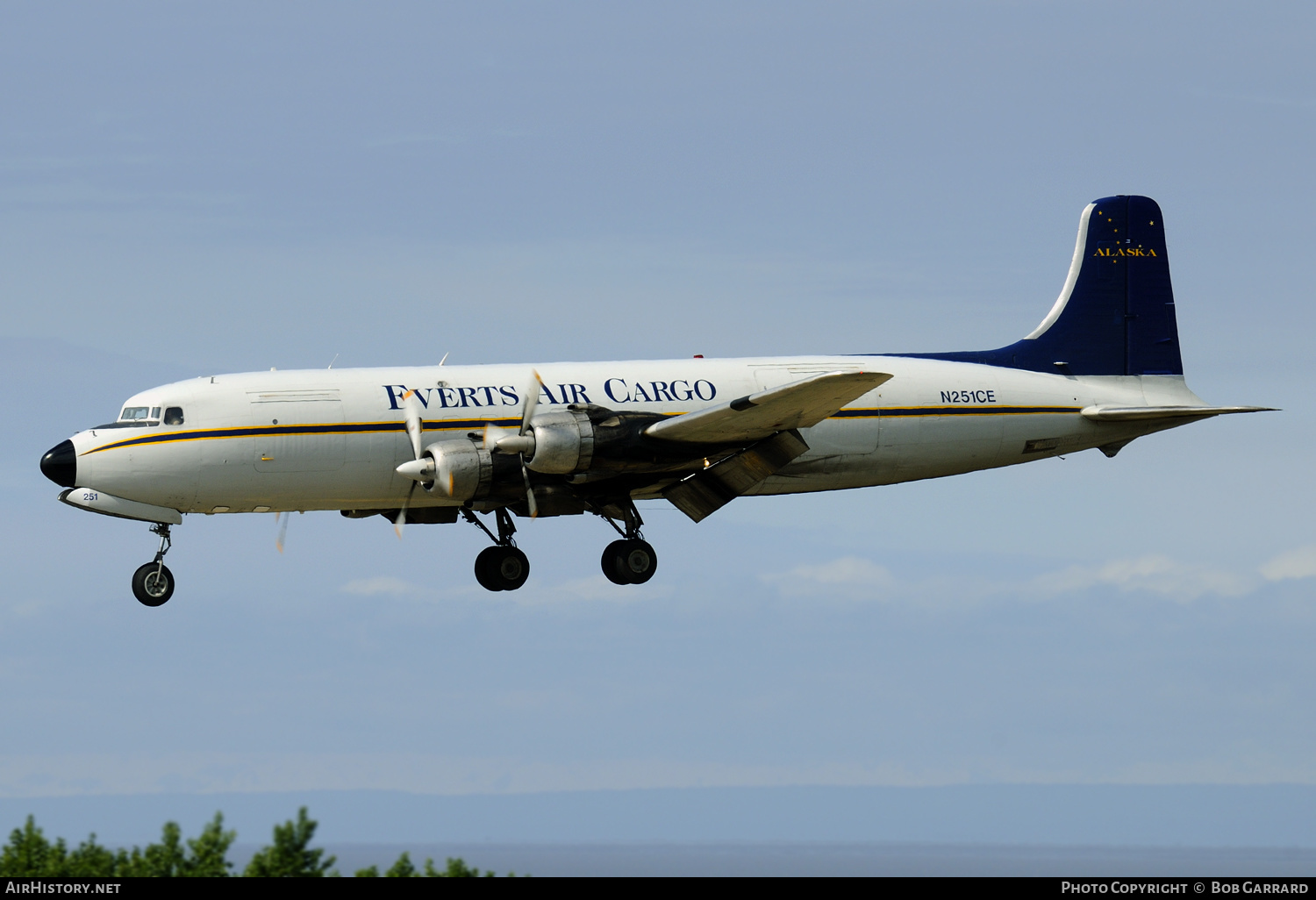 Aircraft Photo of N251CE | Douglas C-118A Liftmaster (DC-6A) | Everts Air Cargo | AirHistory.net #284093