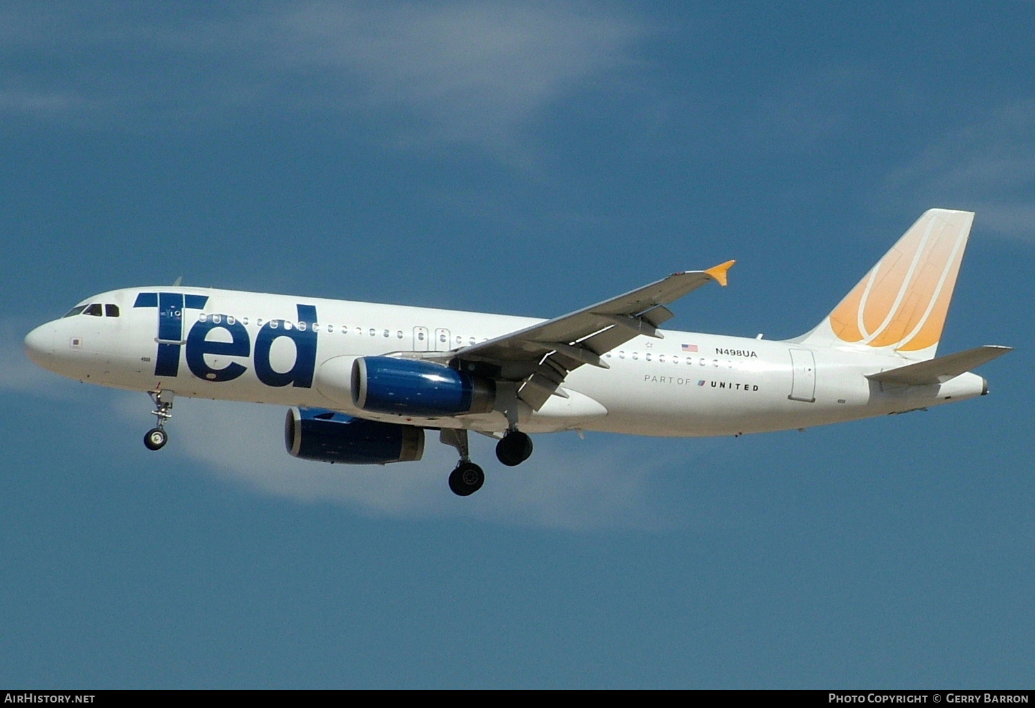 Aircraft Photo of N498UA | Airbus A320-232 | Ted | AirHistory.net #284131
