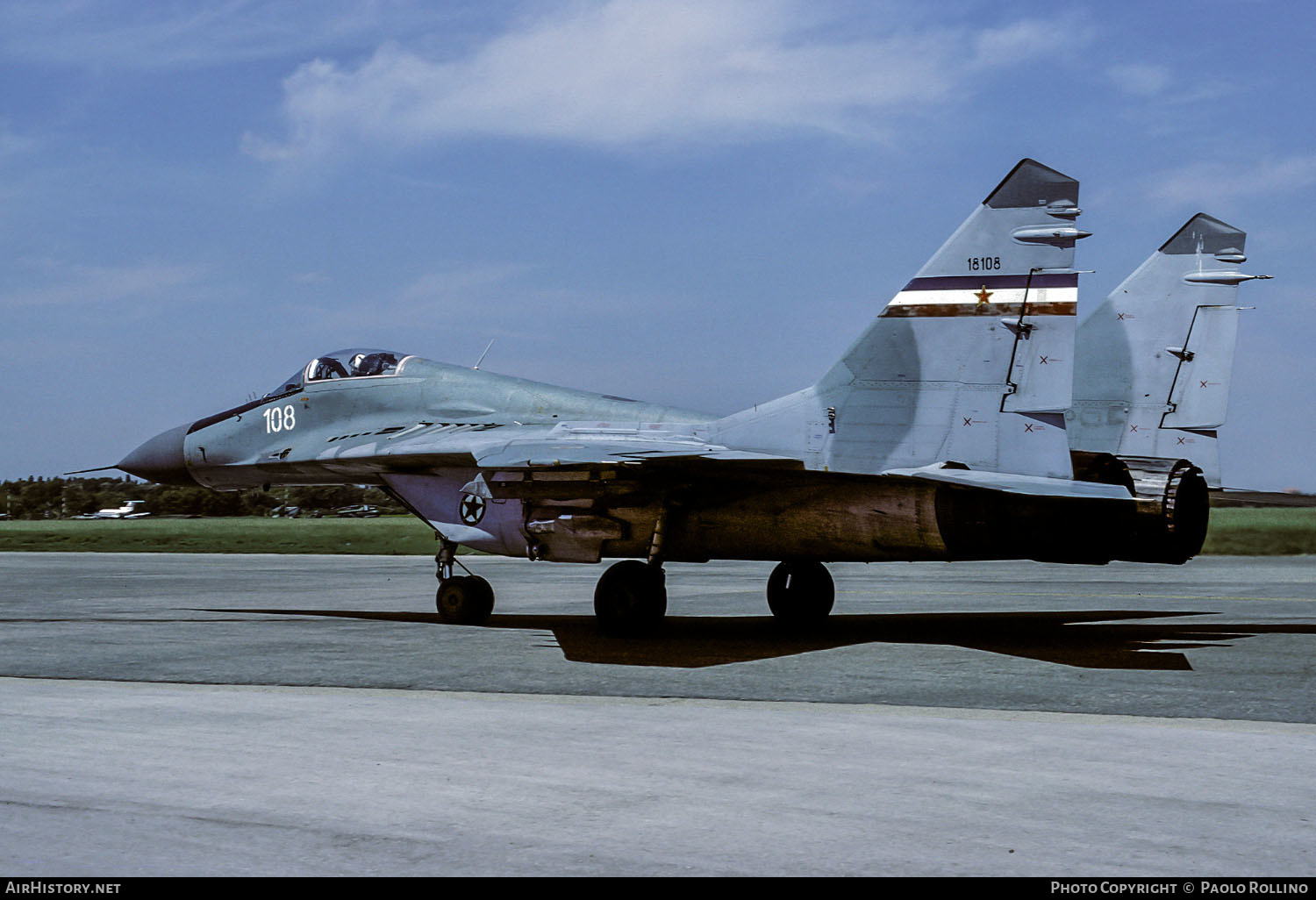 Aircraft Photo of 18108 | Mikoyan-Gurevich MiG-29A (9-12A) | Yugoslavia - Air Force | AirHistory.net #284218