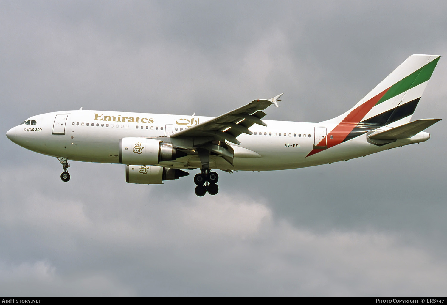 Aircraft Photo of A6-EKL | Airbus A310-308 | Emirates | AirHistory.net #284236