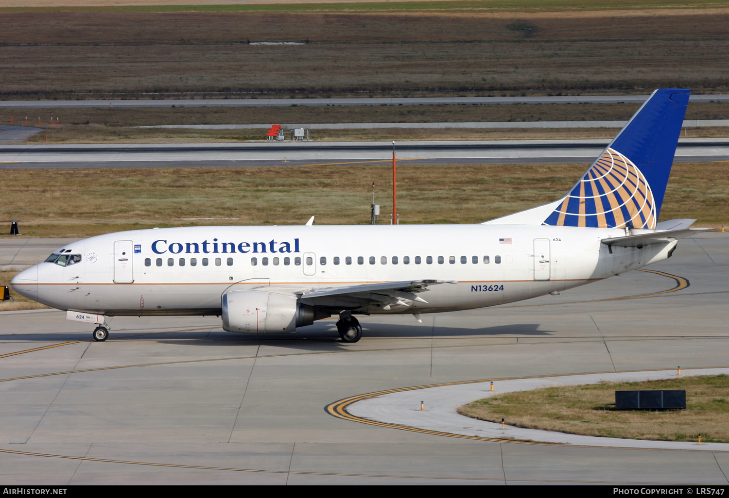 Aircraft Photo of N13624 | Boeing 737-524 | Continental Airlines | AirHistory.net #284344