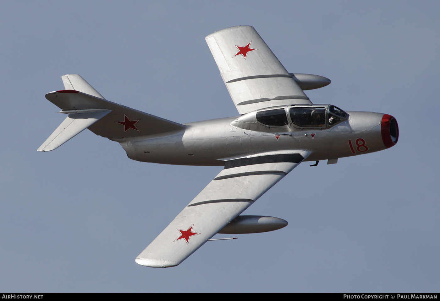 Aircraft Photo of N104CJ / 18 red | PZL-Mielec Lim-2 (MiG-15) | Soviet Union - Air Force | AirHistory.net #284419