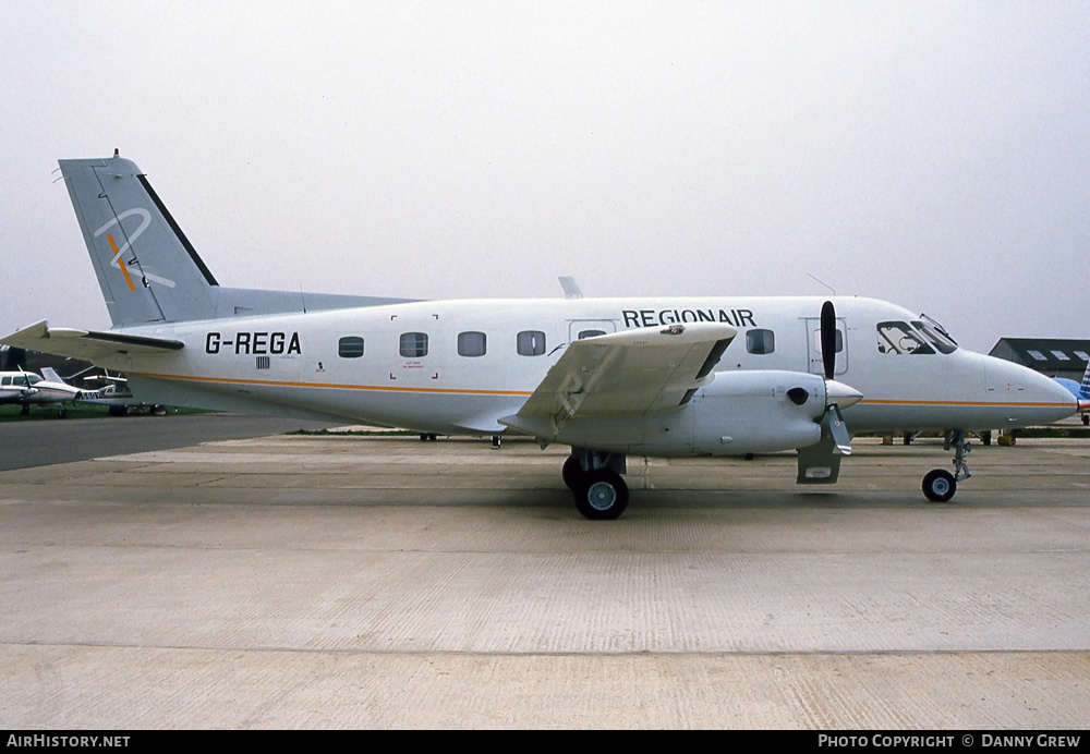 Aircraft Photo of G-REGA | Embraer EMB-110P1 Bandeirante | RegionAir | AirHistory.net #284421