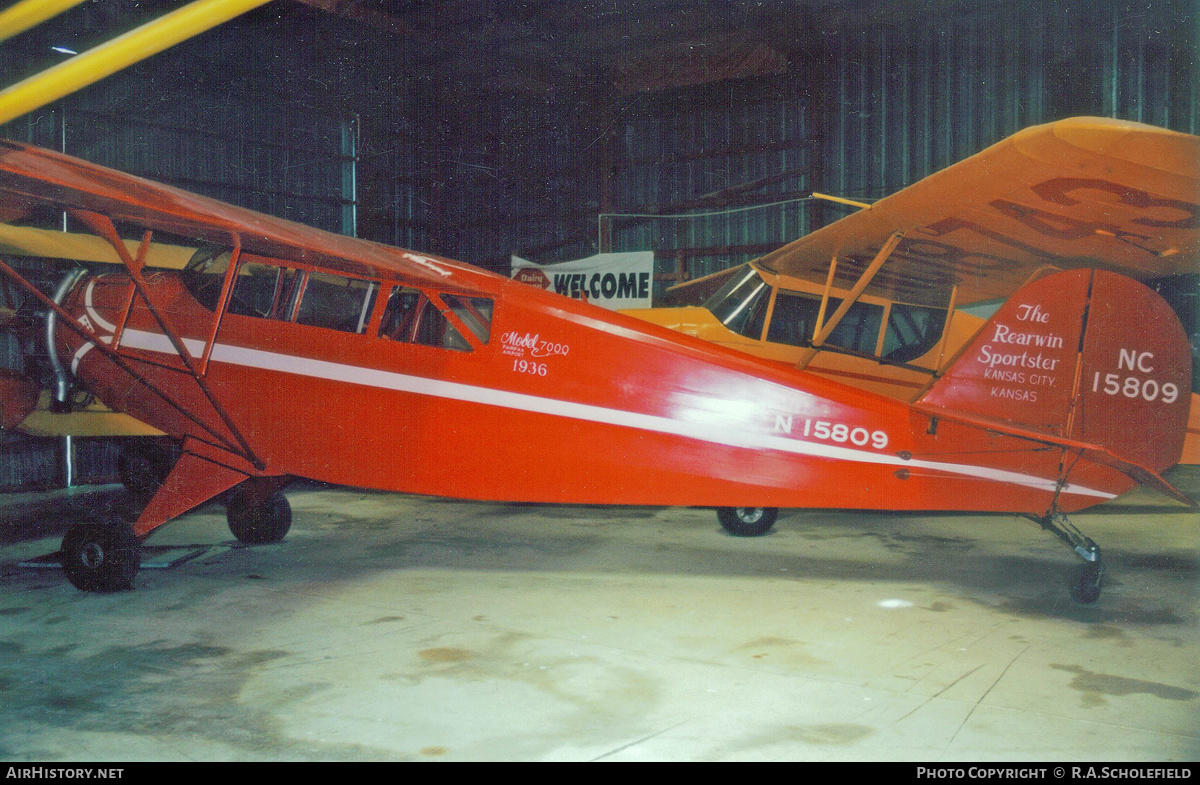 Aircraft Photo of N15809 / NC15809 | Rearwin 7000 Sportster | AirHistory.net #284427