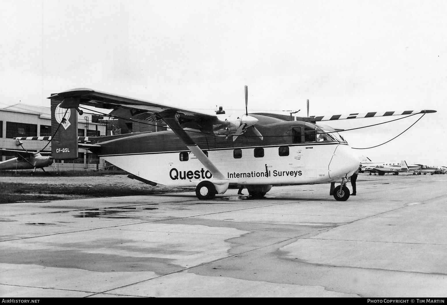 Aircraft Photo of C-FQSL | Short SC.7 Skyvan 3-100 | Questor International Surveys | AirHistory.net #284470