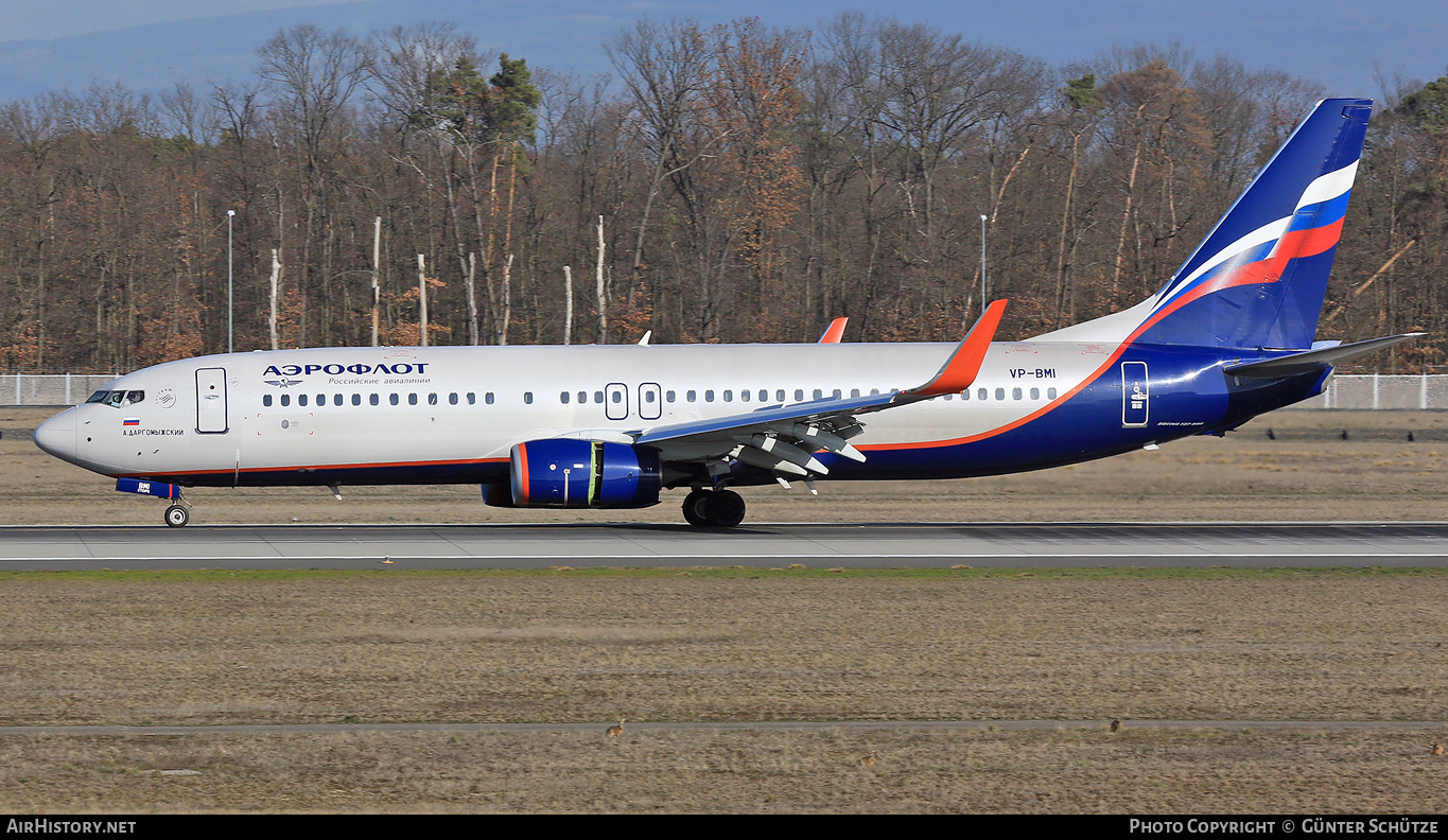 Aircraft Photo of VP-BMI | Boeing 737-8LJ | Aeroflot - Russian Airlines | AirHistory.net #284474
