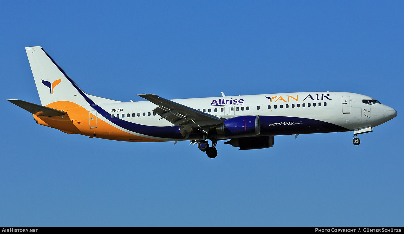 Aircraft Photo of UR-CQX | Boeing 737-4B7 | YanAir | AirHistory.net #284477