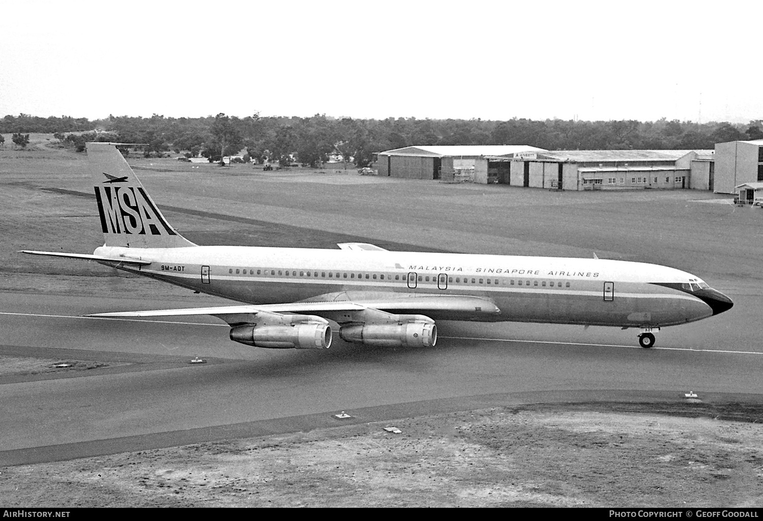 Aircraft Photo of 9M-AOT | Boeing 707-312B | Malaysia-Singapore Airlines - MSA | AirHistory.net #284480