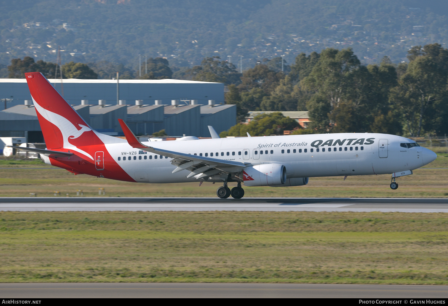 Aircraft Photo of VH-VZS | Boeing 737-838 | Qantas | AirHistory.net #284496