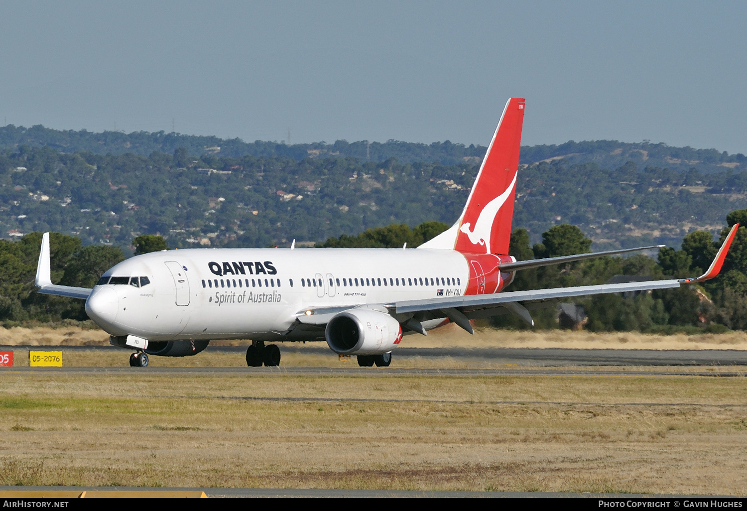 Aircraft Photo of VH-VXU | Boeing 737-838 | Qantas | AirHistory.net #284504