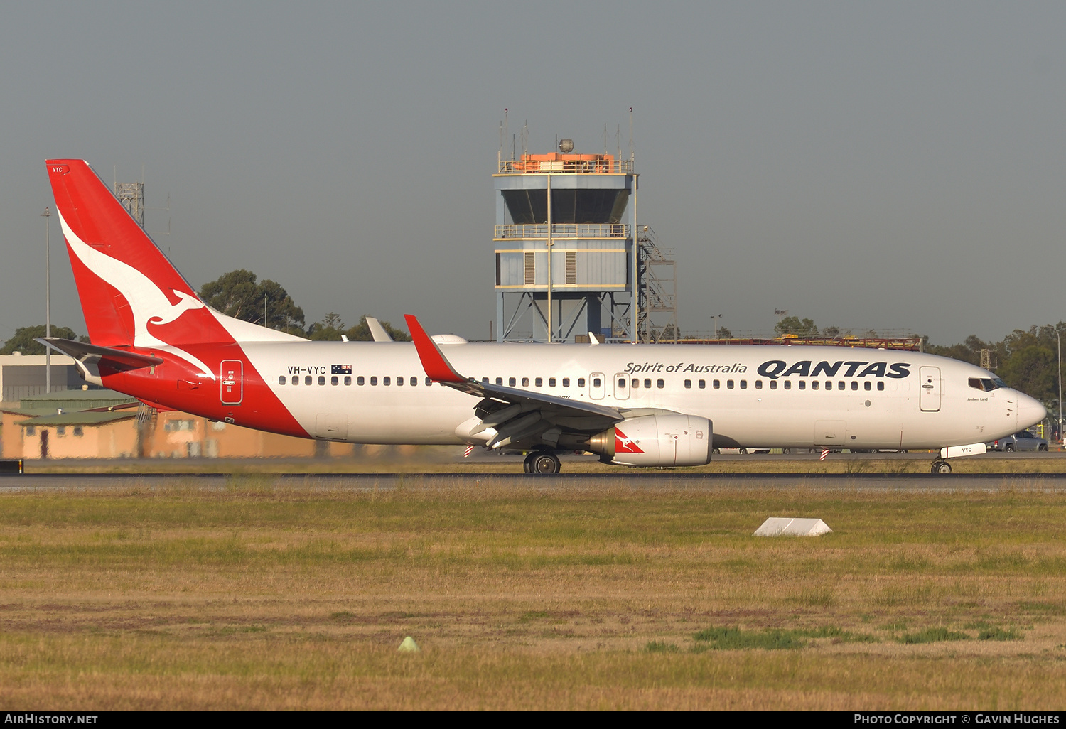Aircraft Photo of VH-VYC | Boeing 737-838 | Qantas | AirHistory.net #284506