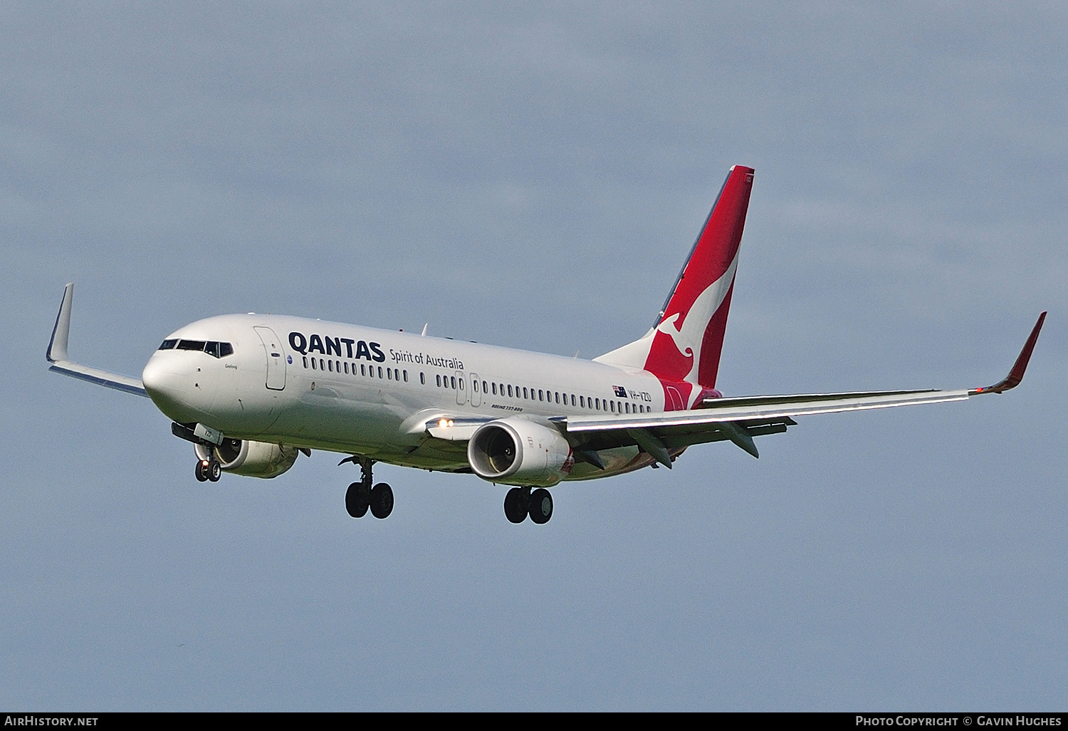 Aircraft Photo of VH-VZD | Boeing 737-838 | Qantas | AirHistory.net #284509