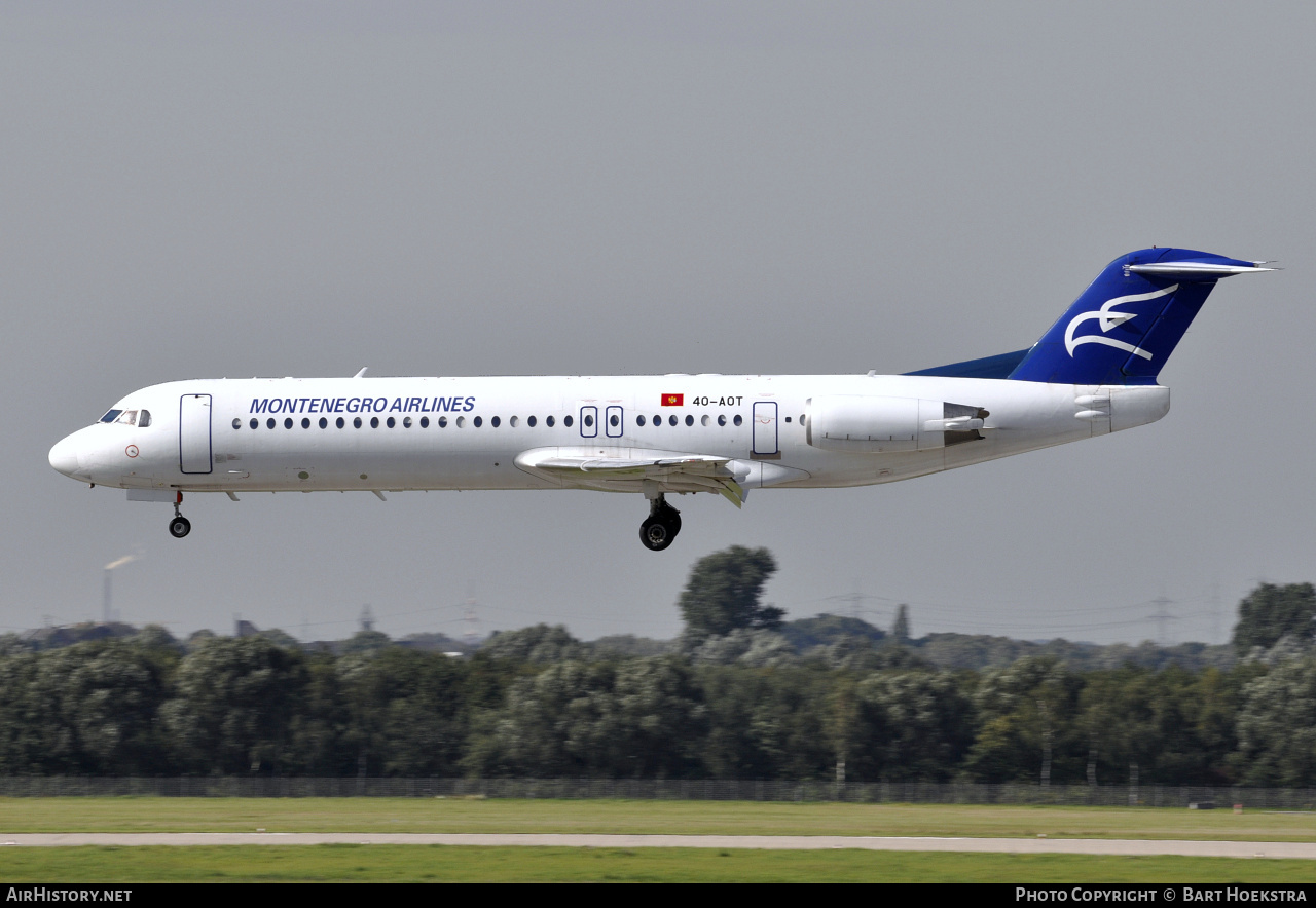 Aircraft Photo of 4O-AOT | Fokker 100 (F28-0100) | Montenegro Airlines | AirHistory.net #284528