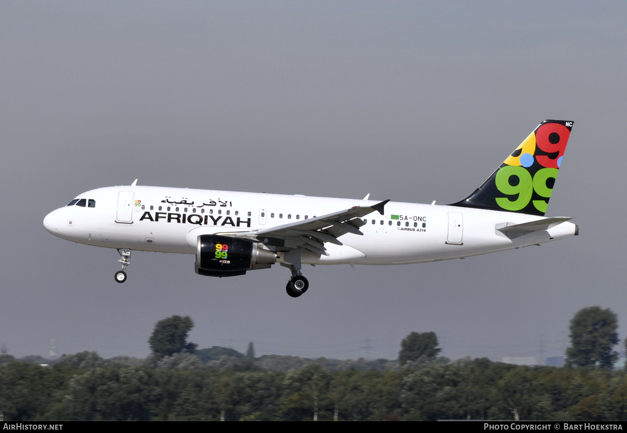 Aircraft Photo of 5A-ONC | Airbus A319-111 | Afriqiyah Airways | AirHistory.net #284530