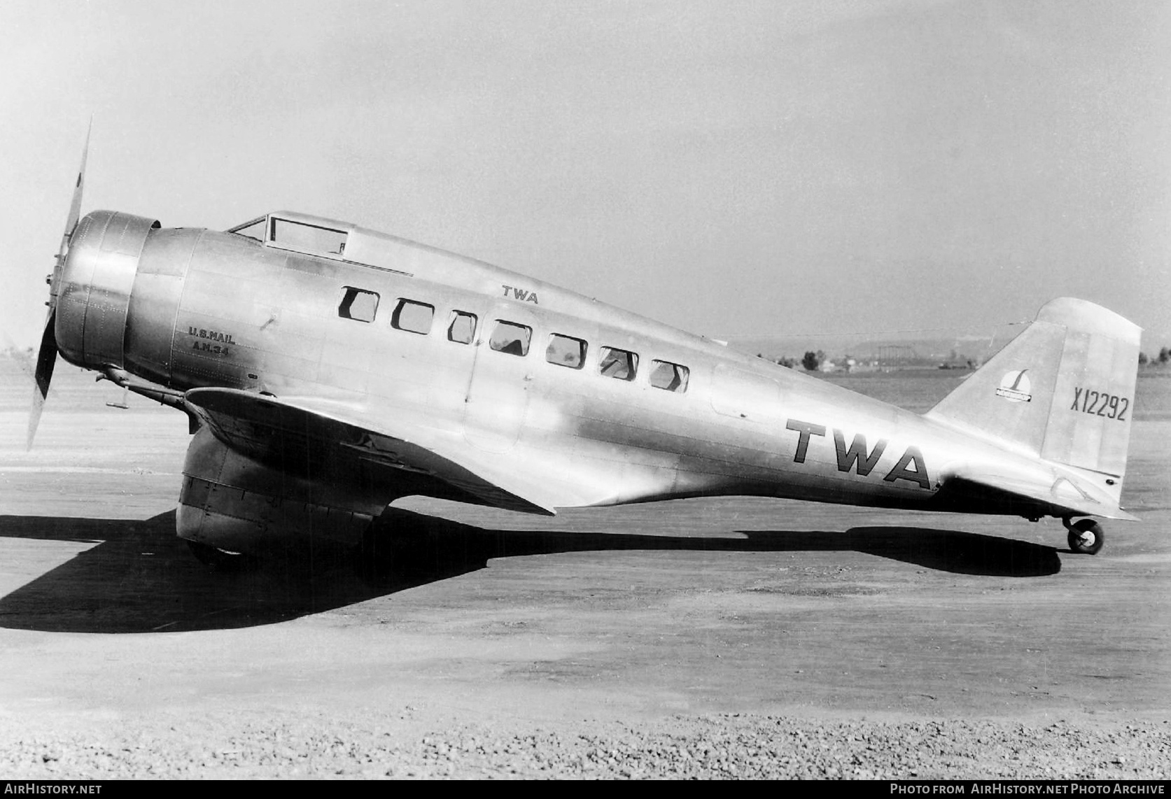 Aircraft Photo of NX12292 / X12292 | Northrop Delta 1A | TWA - Transcontinental and Western Air | AirHistory.net #284533