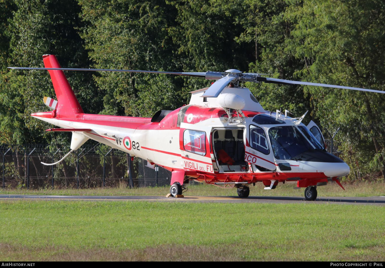 Aircraft Photo of VF-82 / I-DVFC | Agusta A-109E Power | Italy - Vigili del Fuoco | AirHistory.net #284535