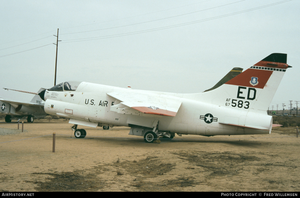 Aircraft Photo of 67-14583 / AF67-583 | LTV YA-7D Corsair II | USA - Air Force | AirHistory.net #284570