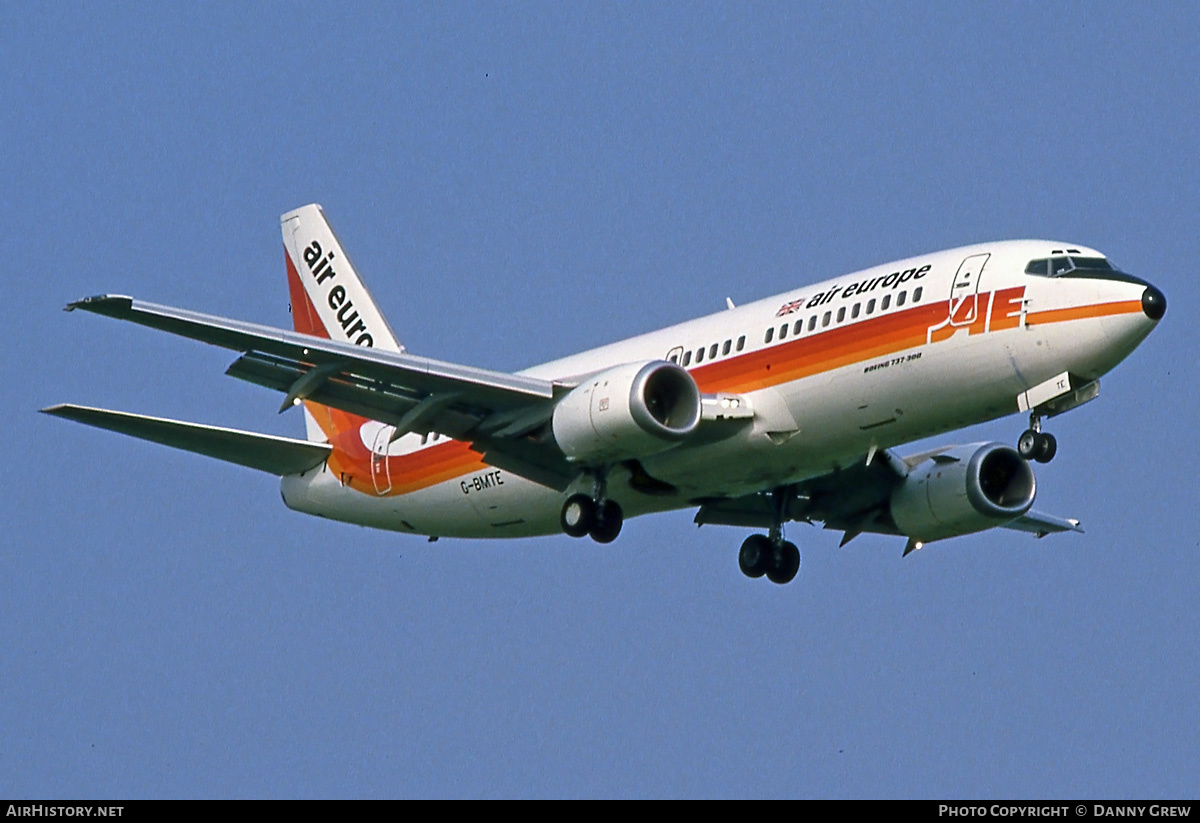 Aircraft Photo of G-BMTE | Boeing 737-3S3 | Air Europe | AirHistory.net #284580