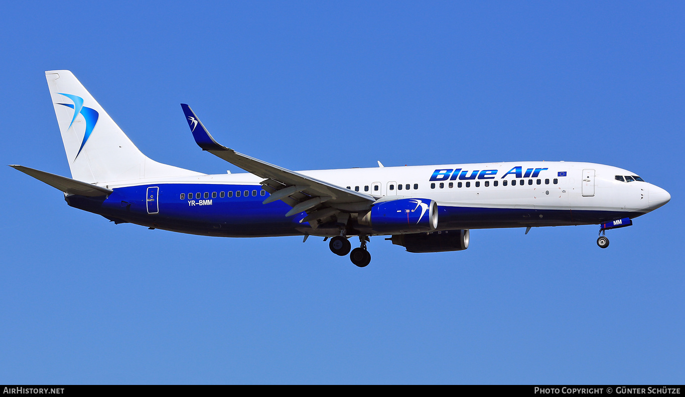 Aircraft Photo of YR-BMM | Boeing 737-82R | Blue Air | AirHistory.net #284670