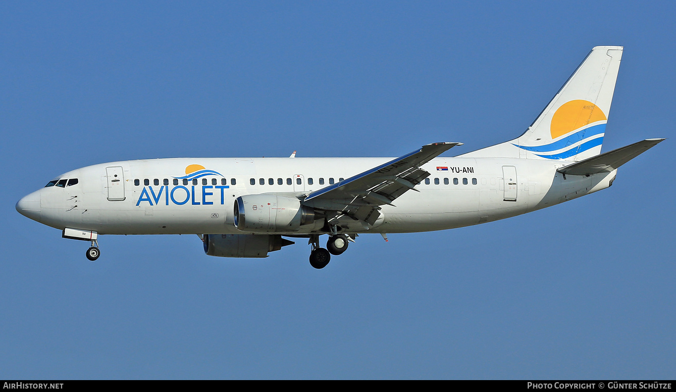 Aircraft Photo of YU-ANI | Boeing 737-3H9 | Aviolet | AirHistory.net #284683