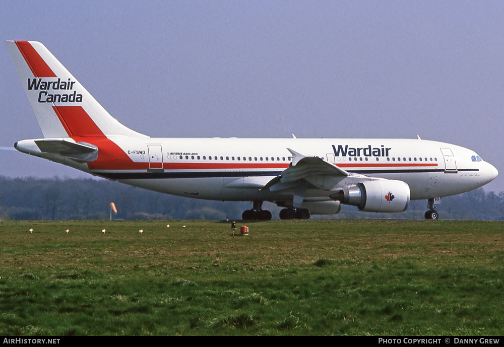 Aircraft Photo of C-FSWD | Airbus A310-304 | Wardair Canada | AirHistory.net #284719