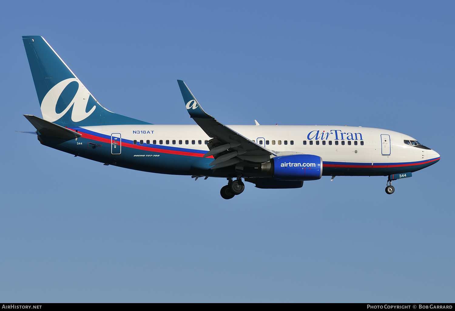 Aircraft Photo of N318AT | Boeing 737-7BD | AirTran | AirHistory.net #284742
