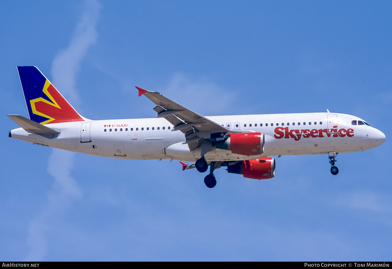 Aircraft Photo of C-GJUU | Airbus A320-231 | Skyservice Airlines | AirHistory.net #284778