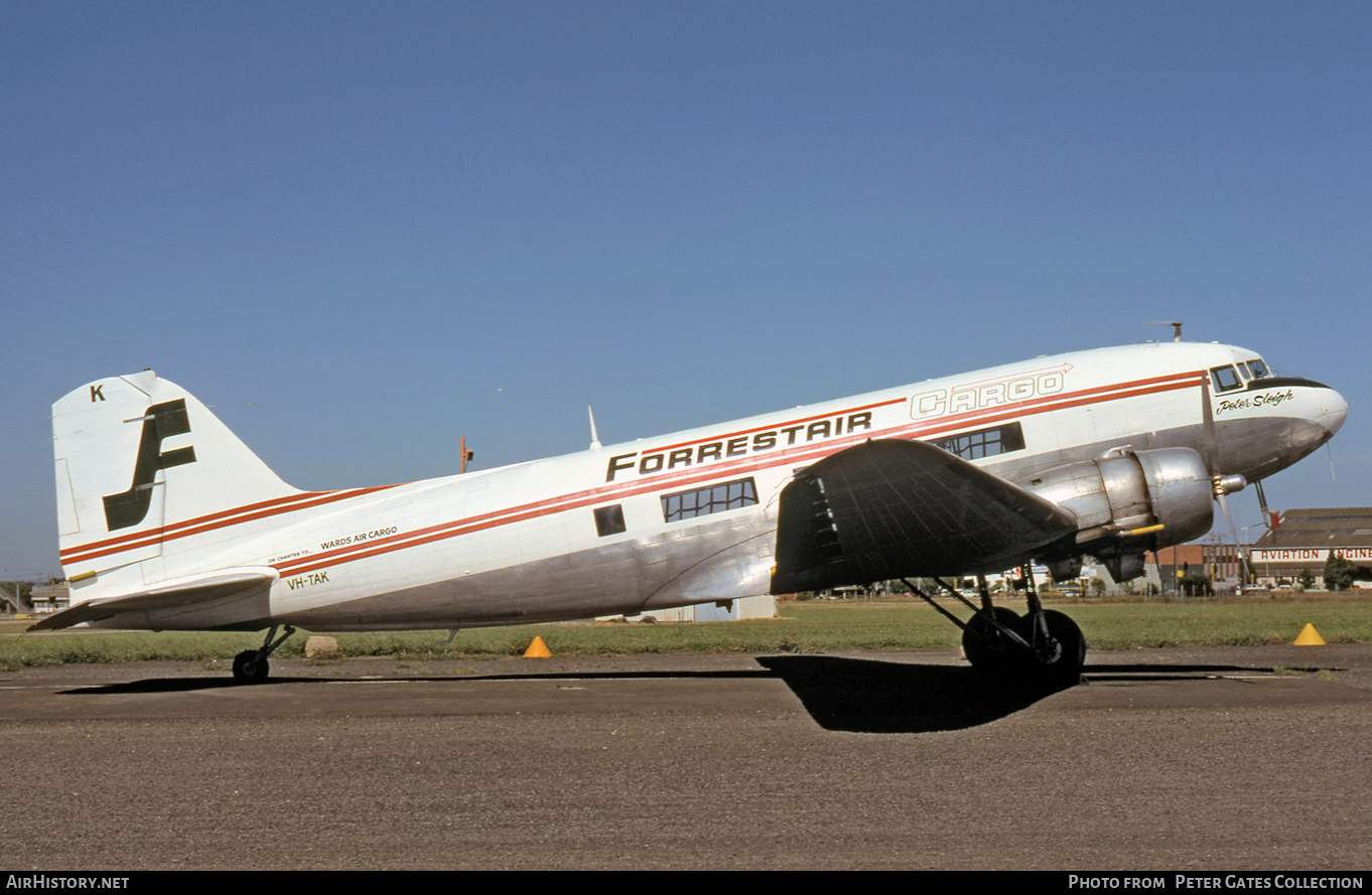 Aircraft Photo of VH-TAK | Douglas DC-3(C) | Forrestair | AirHistory.net #284839