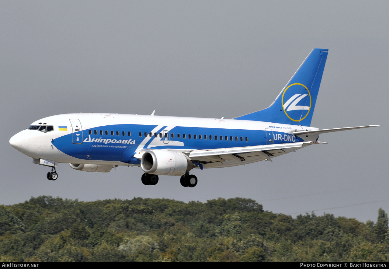 Aircraft Photo of UR-DNC | Boeing 737-5L9 | Dniproavia | AirHistory.net #284844