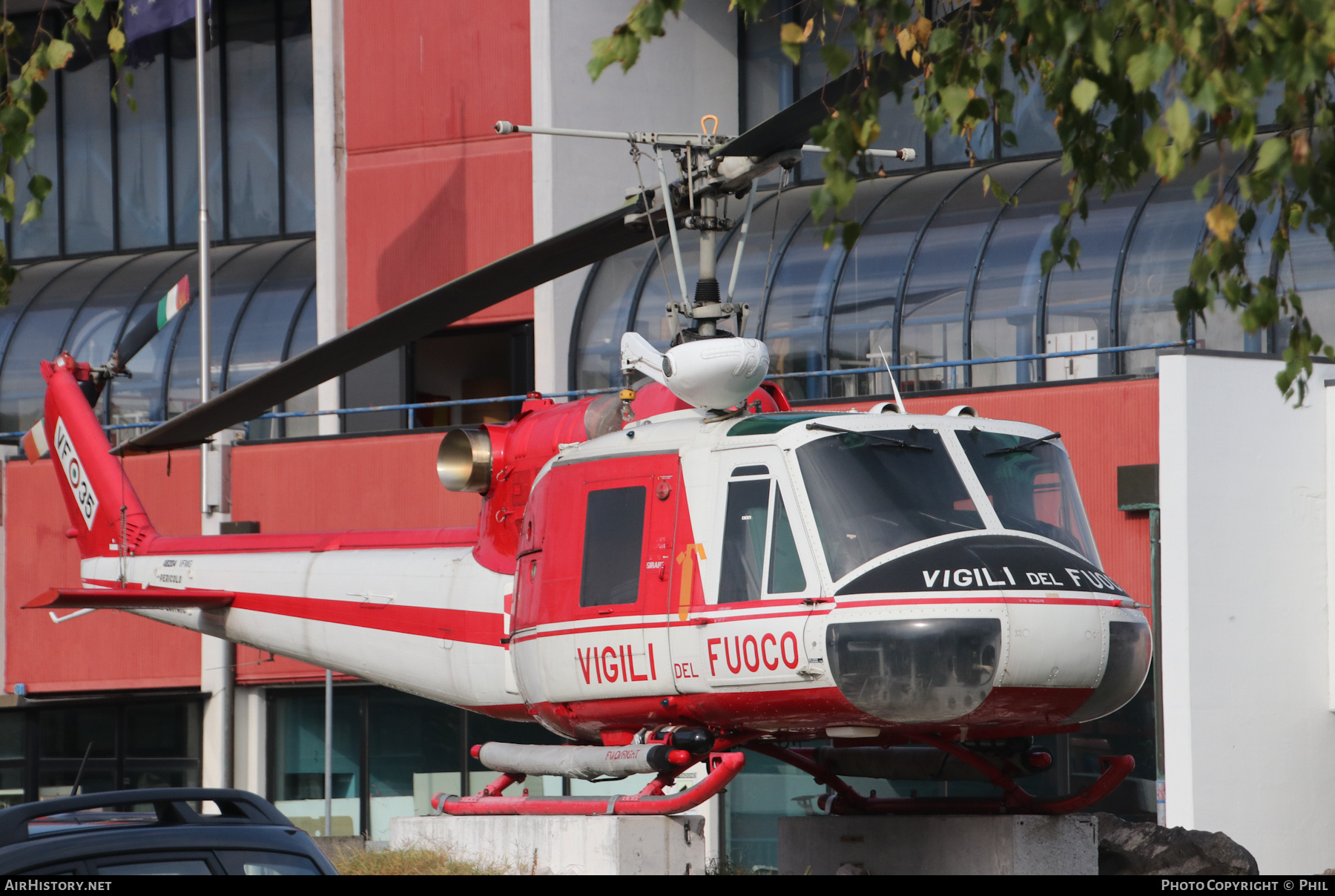 Aircraft Photo of VF-35 / I-VFMG | Agusta AB-204B | Italy - Vigili del Fuoco | AirHistory.net #284941