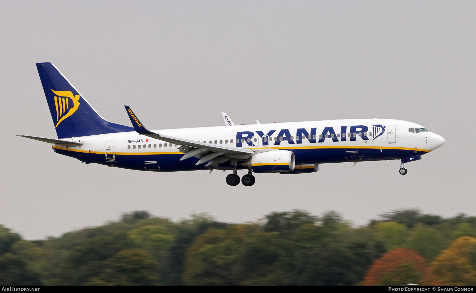 Aircraft Photo of 9H-QAS | Boeing 737-8AS | Ryanair | AirHistory.net #284977