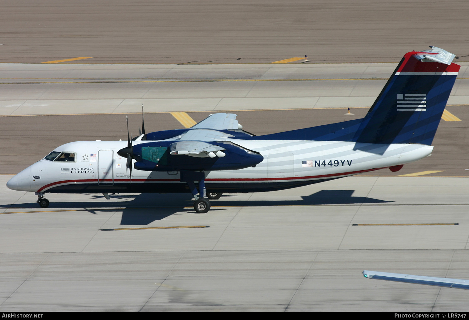 Aircraft Photo of N449YV | De Havilland Canada DHC-8-202 Dash 8 | US Airways Express | AirHistory.net #285003