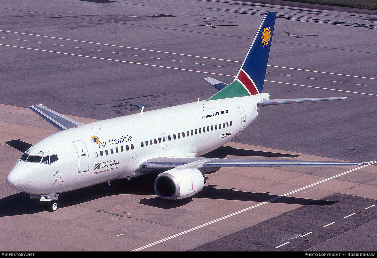 Aircraft Photo of V5-NDI | Boeing 737-528 | Air Namibia | AirHistory.net #285048