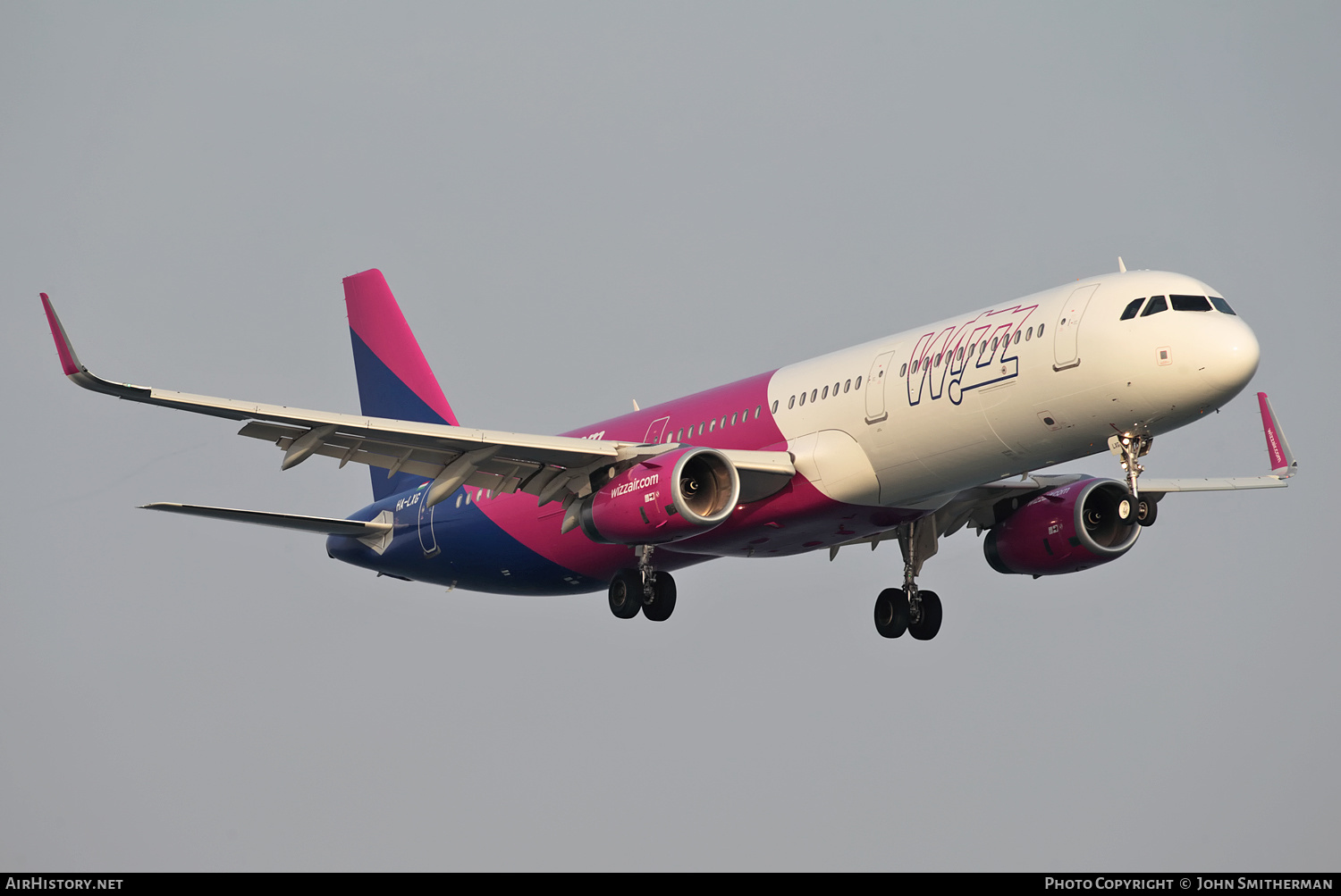 Aircraft Photo of HA-LXG | Airbus A321-231 | Wizz Air | AirHistory.net #285051