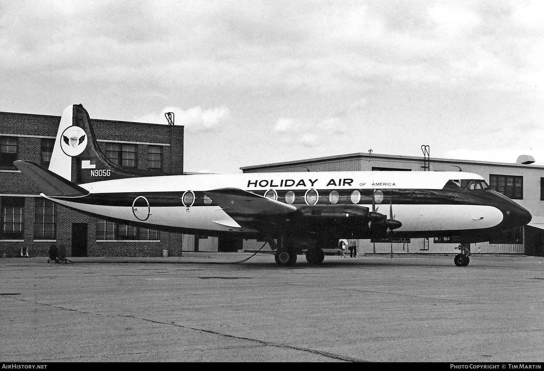 Aircraft Photo of N905G | Vickers 764D Viscount | Holiday Air of America | AirHistory.net #285060