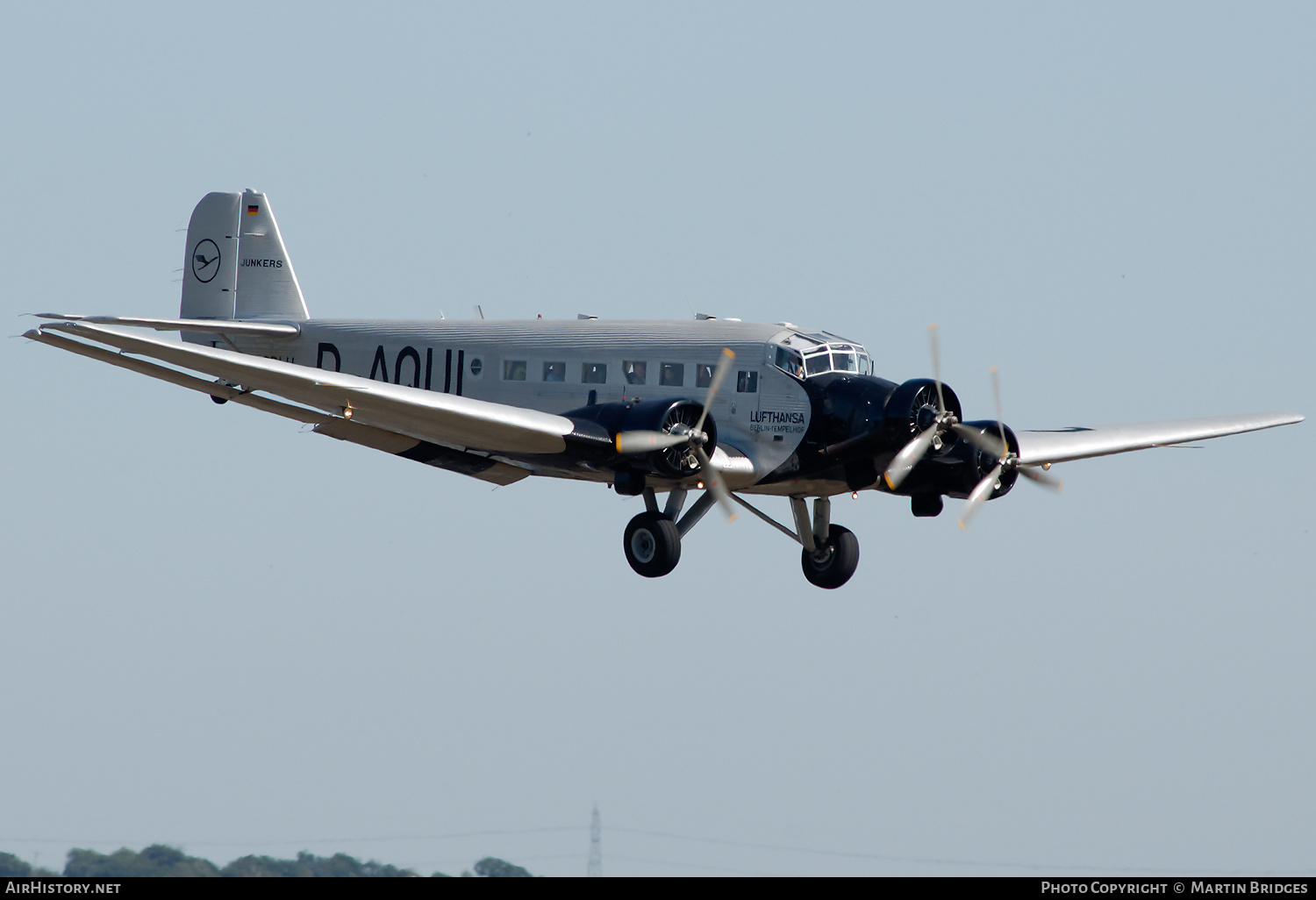 Aircraft Photo of D-CDLH / D-AQUI | Junkers Ju 52/3m g8e | Deutsche Luft Hansa | AirHistory.net #285137