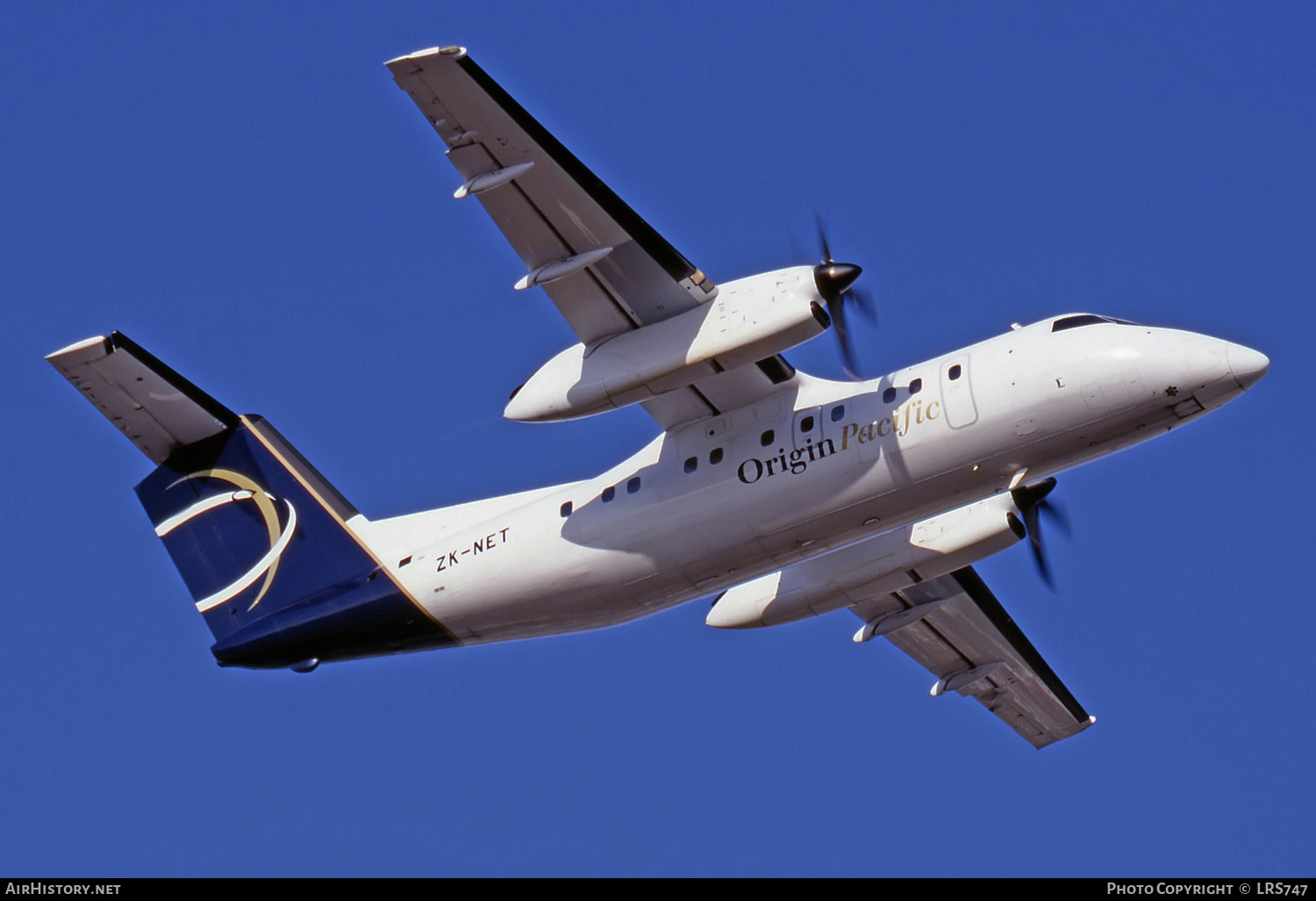 Aircraft Photo of ZK-NET | De Havilland Canada DHC-8-102 Dash 8 | Origin Pacific Airways | AirHistory.net #285177