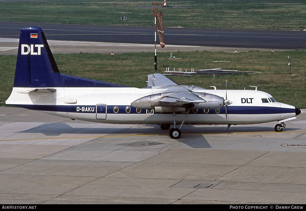 Aircraft Photo of D-BAKU | Fokker F27-200 Friendship | DLT - Deutsche Luftverkehrsgesellschaft | AirHistory.net #285185