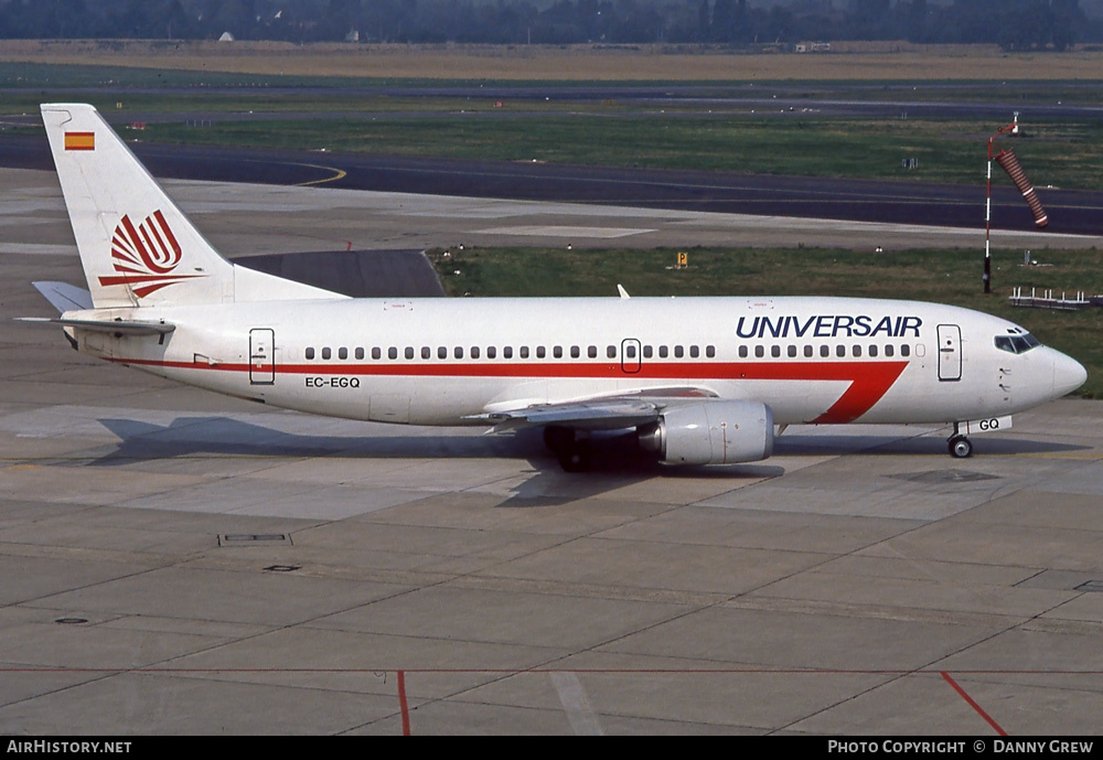 Aircraft Photo of EC-EGQ | Boeing 737-3Q8 | Universair | AirHistory.net #285190