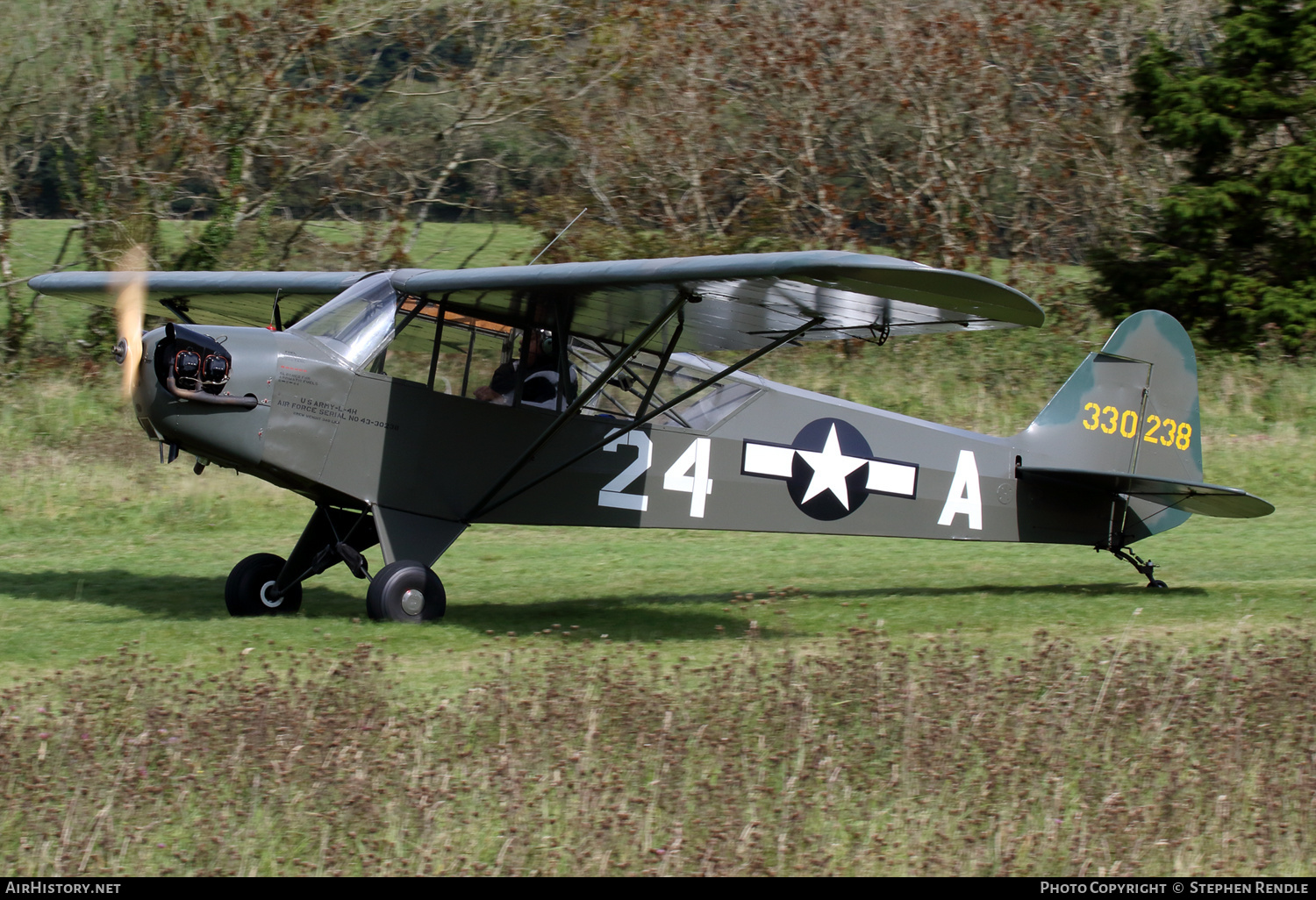 Aircraft Photo of G-LIVH / 330238 | Piper L-4H Grasshopper (J-3C) | USA - Army | AirHistory.net #285233