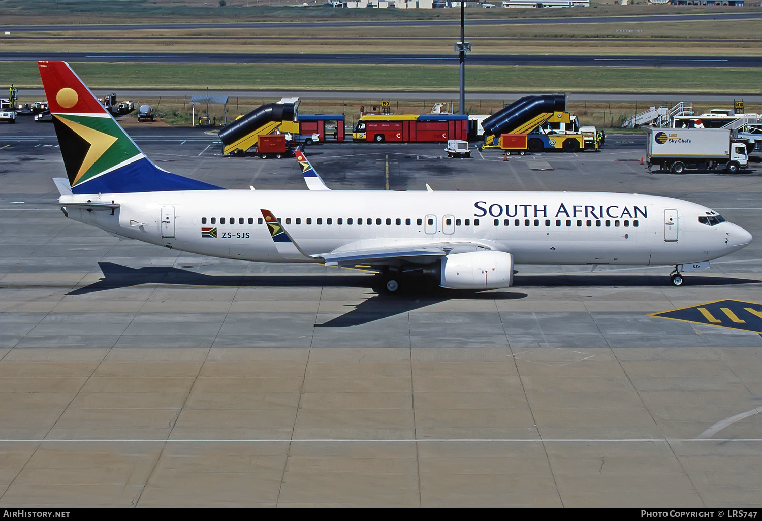 Aircraft Photo of ZS-SJS | Boeing 737-844 | South African Airways | AirHistory.net #285273