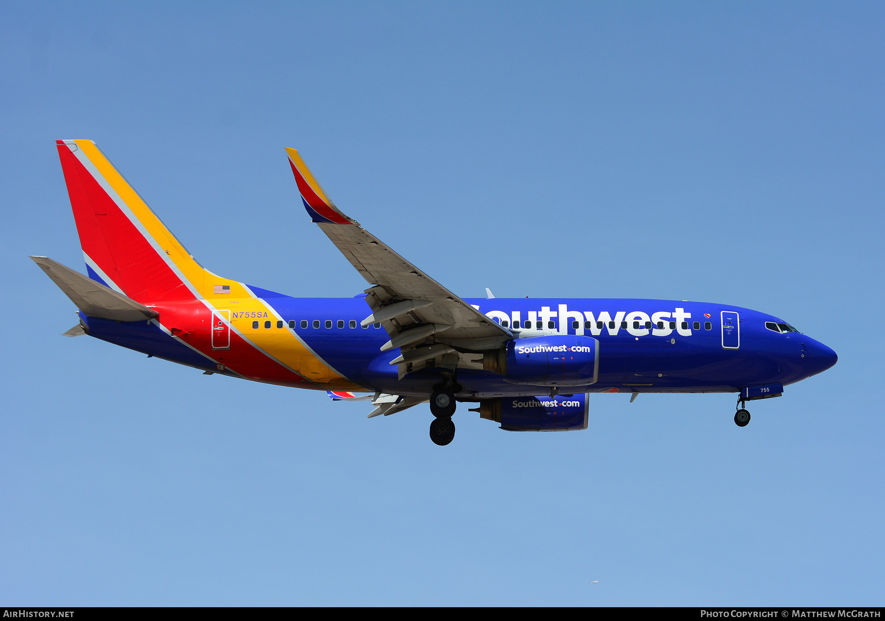 Aircraft Photo of N655SA | Boeing 737-7H4 | Southwest Airlines | AirHistory.net #285314