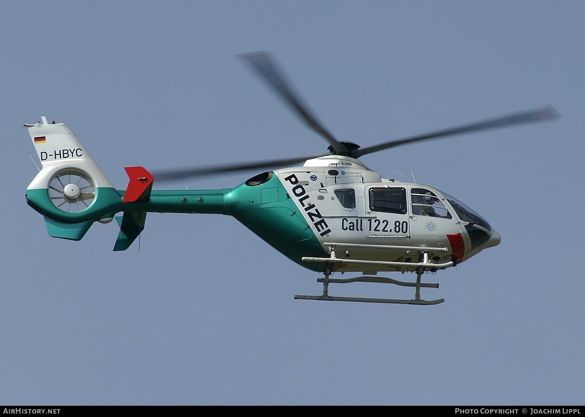 Aircraft Photo of D-HBYC | Eurocopter EC-135P-2 | Polizei Bayern | AirHistory.net #285328