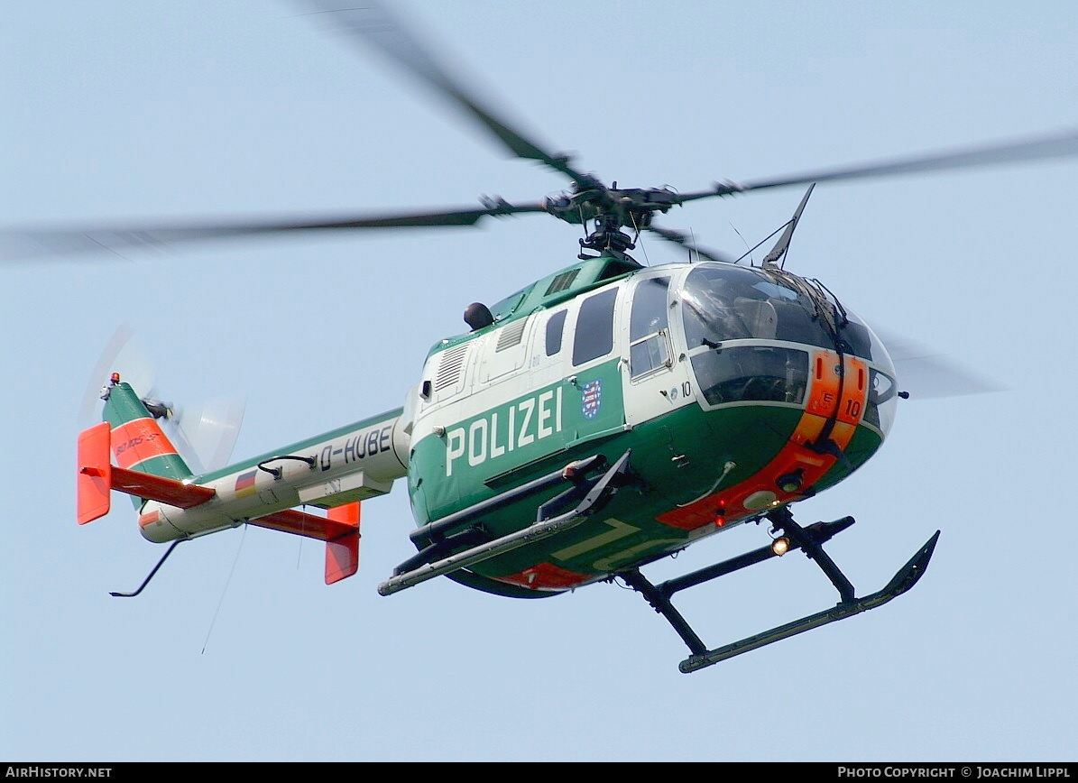 Aircraft Photo of D-HUBE | Eurocopter BO-105CBS-5 | Polizei Thüringen | AirHistory.net #285329