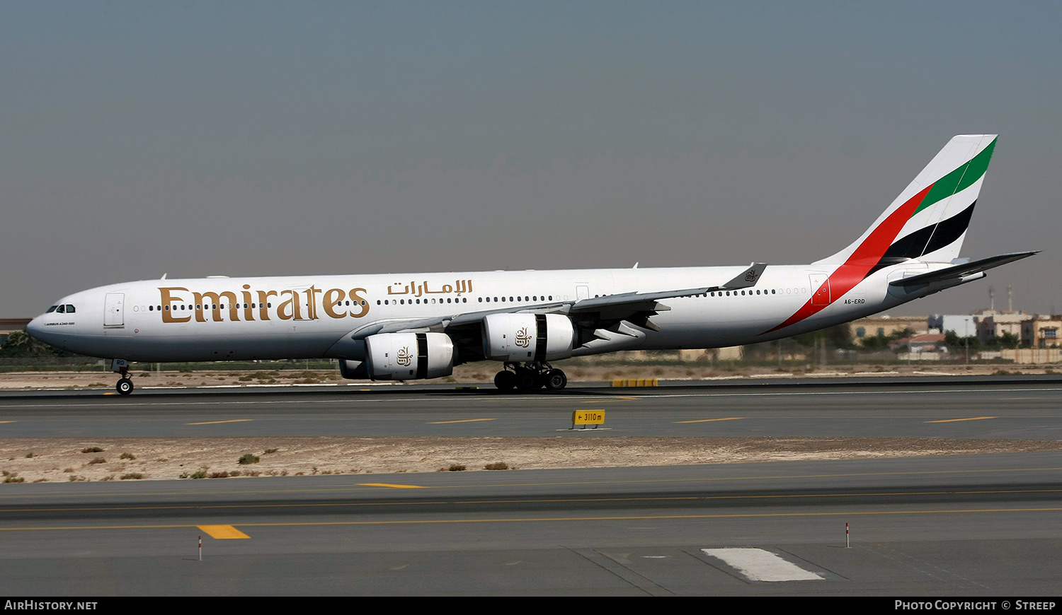 Aircraft Photo of A6-ERD | Airbus A340-541 | Emirates | AirHistory.net #285378